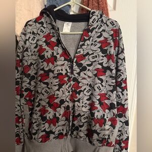 Disney Gray and Red Minnie Mouse Jacket